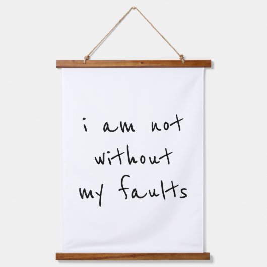 フォールト木材トップウォールタペストリー 吊り下げ型タペストリー (正面)