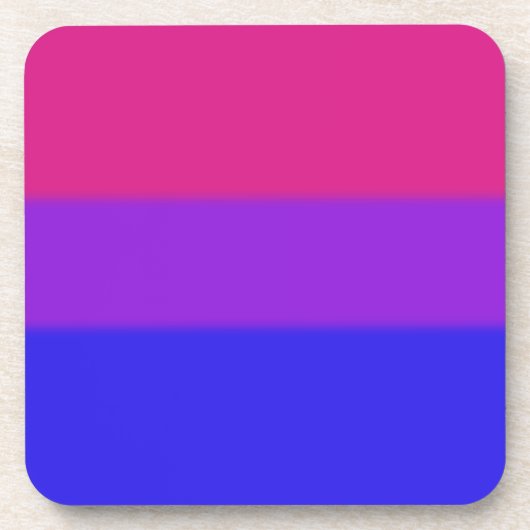 フォールバイセクシャルプライド国旗 コースター (正面)