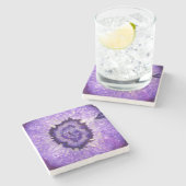 フォールパープルアゲイト ストーンコースター (横)