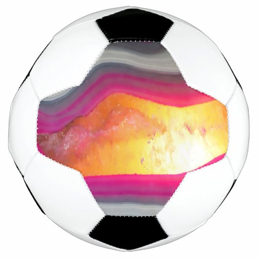 フォールピンクジェードグロー サッカーボール (正面)