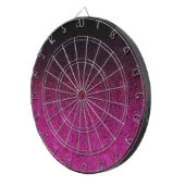 フォールピンク&ブラックグリッターグラデーション ダーツボード (正面右)