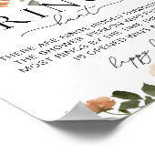 フォールフローラルリングハントブライダルシャワーゲーム ポスター (角)