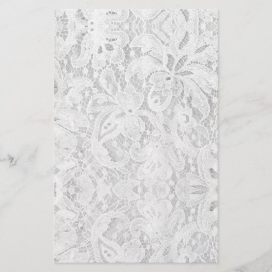 フォールホワイトレース 便箋 (正面)