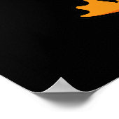 フォールボールおもしろいスポーツプンダークBG ポスター (角)