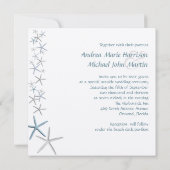 フォールリングスターズスクエアカスタムウェディング招待状 招待状 (裏面)