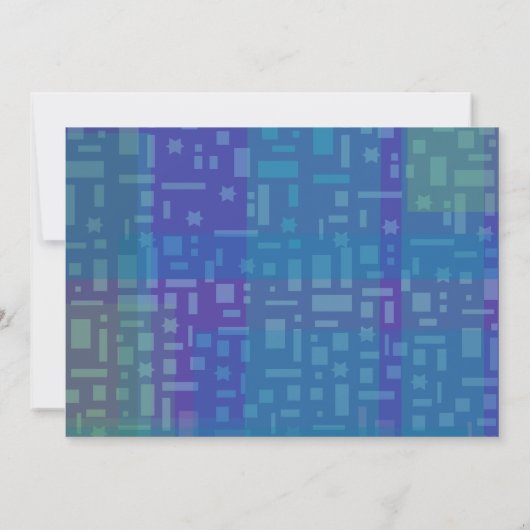 フォールリングスターズ&スクウェアバーバルミツワー招待状 招待状 (裏面)