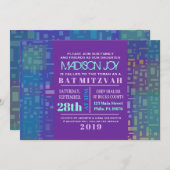 フォールリングスターズ&スクウェアバーバルミツワー招待状 招待状 (正面/裏面)