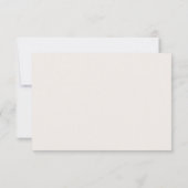 フォールレイクの水彩画の森の風景RSVP 出欠カード (裏面)