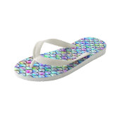 フォールレインボーバブルマーメイドはかりで測 キッズビーチサンダル (アングル)