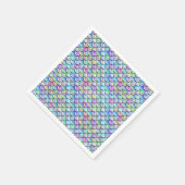 フォールレインボーバブルマーメイドはかりで測 スタンダードカクテルナプキン (角)