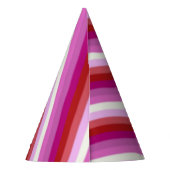 フォールレズビアンプライドフラグ パーティーハット (裏面)