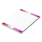 フォールレズビアンプライド国旗 ノートパッド (回転)