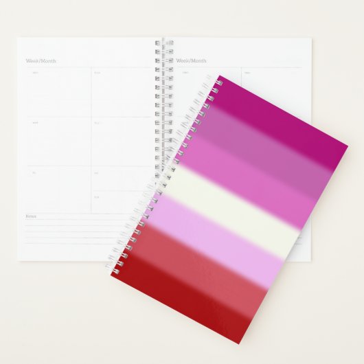 フォールレズビアンプライド国旗 プランナー手帳 (ディスプレー)