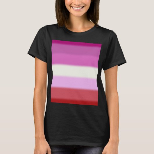 フォールレズビアンプライド国旗 Tシャツ (正面)