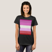フォールレズビアンプライド国旗 Tシャツ (正面フル)