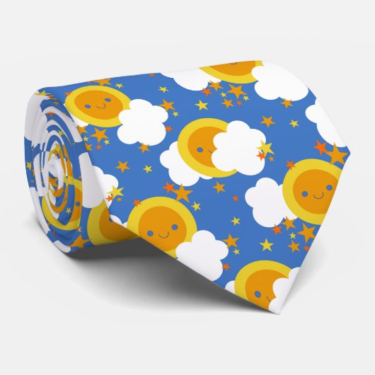 フォールンかわいいムーン,星,太陽 ネクタイ (ロール)