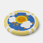 フォールンかわいいムーン，星，太陽 ポーカーチップ (シングル)
