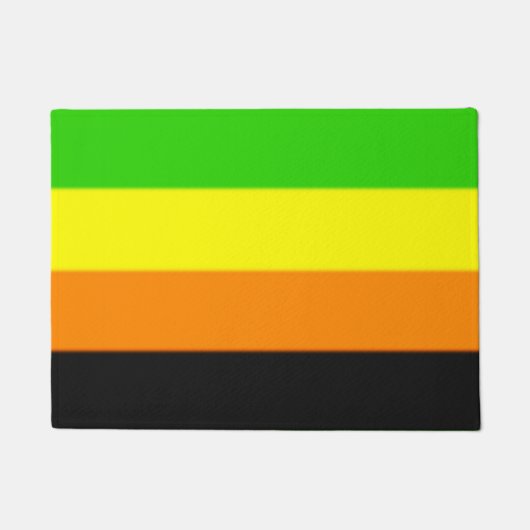 フォールンアロマティックプライド国旗 ドアマット (正面)
