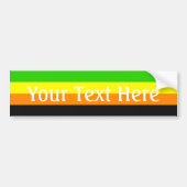 フォールンアロマティックプライド国旗 バンパーステッカー (正面)