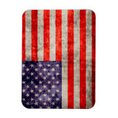 フォールンアンティークアメリカンフラッグ マグネット (縦)