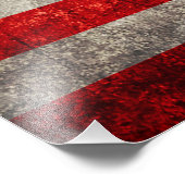 フォールンアンティークアメリカ国旗 フォトプリント            (角)