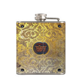 フォールンアンティークゴールデンスワール フラスク (裏面)