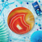 フォールンオレンジアゲート ペーパープレート (パーティー)