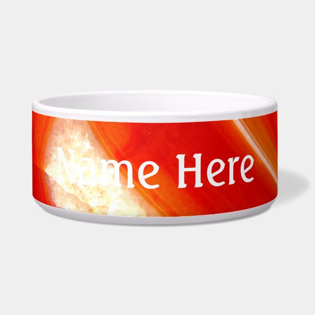 フォールンオレンジアゲート ボウル (正面)