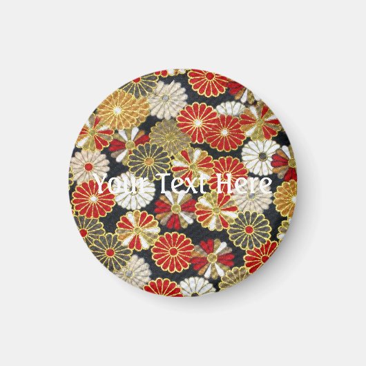 フォールンゴールデン菊 マグネット (正面)