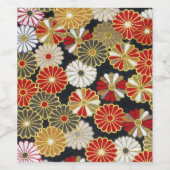 フォールンゴールデン菊 ワインラベル (シングルラベル)