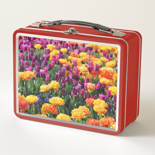 フォールンサンセットフローラ川 メタルランチボックス (正面)