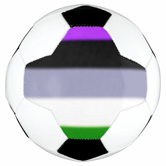 フォールンジェンダークエアプライド国旗 サッカーボール (正面)