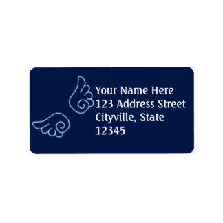 フォールンチビ（小さくかわいく書いた感じ）エンジェルウィングス ラベル