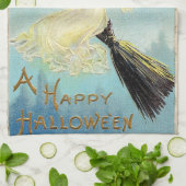 フォールンハッピーハローウィンパンプキンウィッチ キッチンタオル (折り畳み)