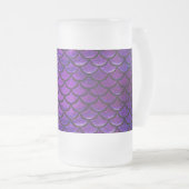 フォールンパープル&ブルーマーメイドはかりで測 フロストグラスビールジョッキ (正面右)