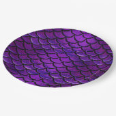 フォールンパープル&ブルーマーメイドはかりで測 ペーパープレート (アングル)