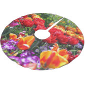 フォールンフローラクリムゾン ブラッシュドポリエステルツリースカート (アングル)