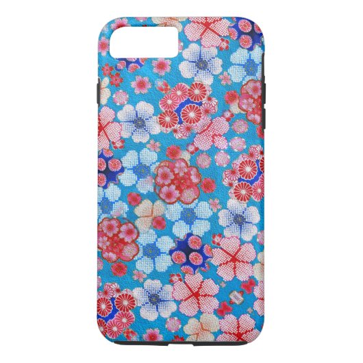 フォールンブルーのカスケードフローラChirimen Case-Mate iPhoneケース (裏面)