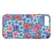 フォールンブルーのカスケードフローラChirimen Case-Mate iPhoneケース (裏面(横))