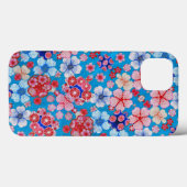 フォールンブルーのカスケードフローラChirimen Case-Mate iPhoneケース (裏面 (横))