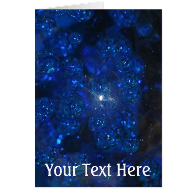 フォールンブルーガラスの泡 (正面)