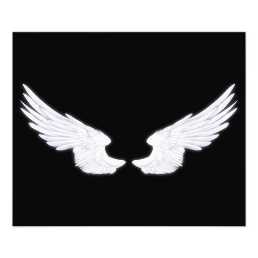 フォールンホワイトエンジェルウィングス フォトプリント            (正面)
