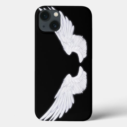 フォールンホワイトエンジェルウィングス Case-Mate iPhoneケース (裏面)