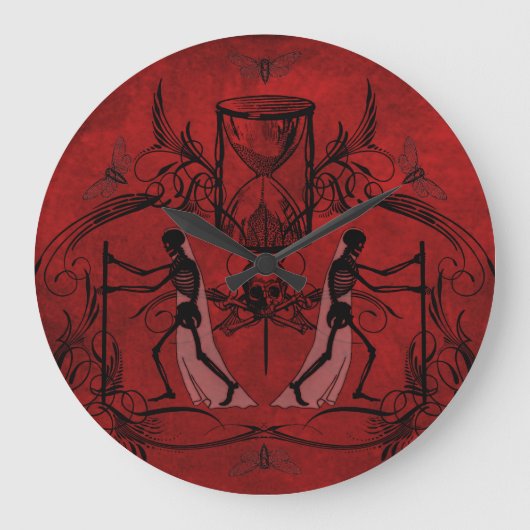 フォールンメメントモリ ラージ壁時計 (正面)