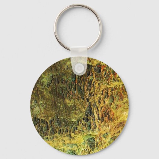 フォールンモッシーの石 キーホルダー (正面)