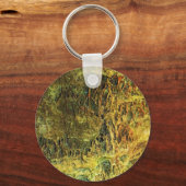 フォールンモッシーの石 キーホルダー (正面)