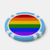 フォールンレインボーゲイプライド国旗 ポーカーチップ (シングル)