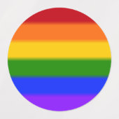 フォールンレインボーゲイプライド国旗 ラベル (デザイン2)