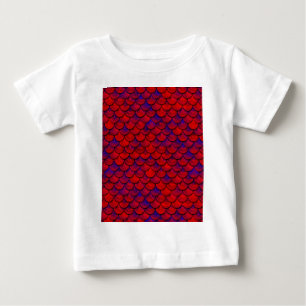 フォールンレッドとパープルはかりで測 ベビーTシャツ