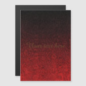 フォールンレッドとブラックのグリッターグラデーション (正面/裏面)